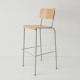 chaise haute 80cm coloris tube silex