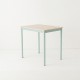 Table 80x60 coloris bleu pastel