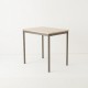Table 80x60 coloris taupe