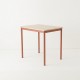 Table 80x60 coloris brique