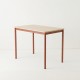 Table 100x60 coloris brique