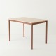 Table 110x70 coloris brique