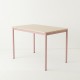 Table 110x70 coloris rose