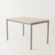 Table 120x80 coloris taupe