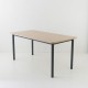 Table 160x80 plateau chêne époxy anthracite