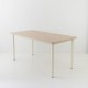 Table 160x80 plateau chêne époxy sable