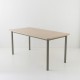 Table 160x80 plateau chêne époxy taupe