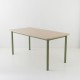 Table 160x80 plateau chêne époxy kaki
