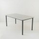 Table 160x80 plateau travertin époxy anthracite