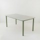 Table 160x80 plateau travertin époxy kaki