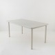 Table 160x80 plateau travertin époxy sable