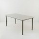 Table 160x80 plateau travertin époxy taupe