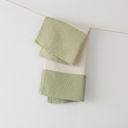 serviette lin-tencel Terva vert multi Lapuan Kankurit