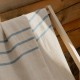 serviette lin gris bleu Lapuan Kankurit en ambiance