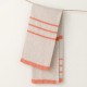 serviette lin gris orange 48x70 Lapuan Kankurit