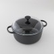 Cocotte ronde en fonte brute 4L