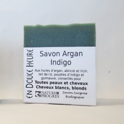 savon bio argan indigo