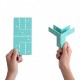 équerre trois axes Y27 turquoise