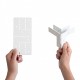 équerre trois axes Y27 blanc