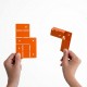 equerre deux axes L27 orange