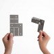equerre deux axes L27 gris