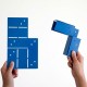 Equerre deux axes L45 bleu