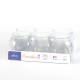 lot 6 tasses Versailles transparents Duralex détail de l'emballage