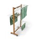 Etendoir à linge en bois simple 6 volets court idée de présentation