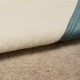maxi plaid en laine sans teinture reversible bords eucalyptus vu côté écru