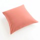 taie oreiller et traversin lin corail 65x65