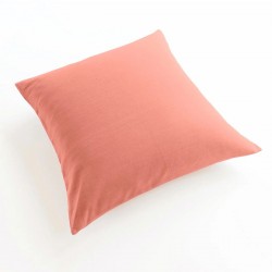 taie oreiller et traversin lin corail 65x65