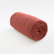 drap housse lin muscade