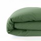 housse de couette lin vert treillis