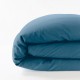 housse de couette 100% lin bleu marine