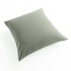 taie oreiller et traversin 100% lin coloris taupe