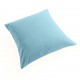 taie oreiller et traversin 100% lin ton gris-bleu