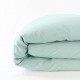 housse de couette 100% lin bleu glacier