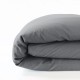 housse de couette 100% lin ardoise