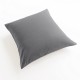 taie d'oreiller 65x65 100% lin ardoise