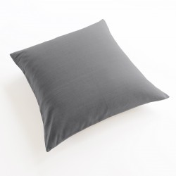 lot 2 taies d'oreiller 100% lin ardoise
