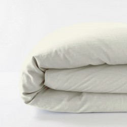 housse de couette 100% lin perle