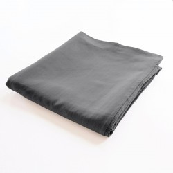 drap de lit plat 100% lin ardoise