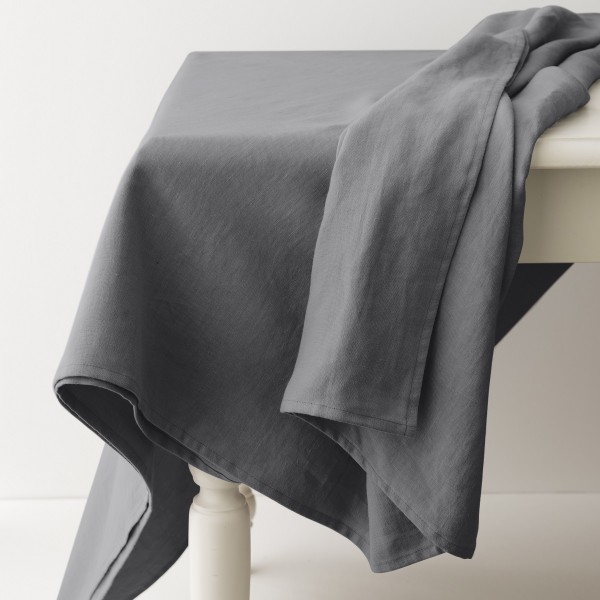 nappe en lin léger ardoise