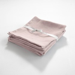 serviette en lin léger poudre