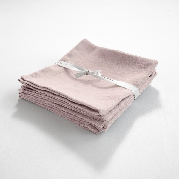 serviette en lin léger poudre