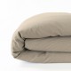 housse de couette 100%  lin grège