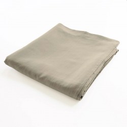 drap de lit plat 100% lin grège
