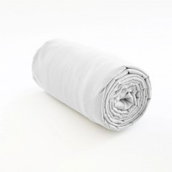 drap housse 100% lin blanc