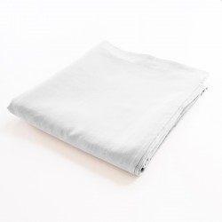 drap de lit plat 100% lin blanc