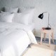 drap housse 100% lin blanc en ambiance